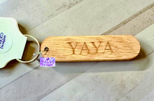 Load image into Gallery viewer, Personalized Wood Keychains-Oak