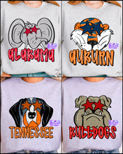 Load image into Gallery viewer, College Mascot Stars Shirt-Tennessee, Georgia, Alabama & Auburn