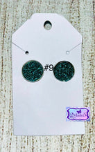Load image into Gallery viewer, Round Druzy Quartz Stud Pierced Earrings-Assorted Styles