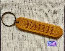 Load image into Gallery viewer, Personalized Wood Keychains-Oak