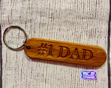 Load image into Gallery viewer, Personalized Wood Keychains-Oak