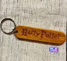 Load image into Gallery viewer, Personalized Wood Keychains-Oak