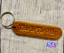 Load image into Gallery viewer, Personalized Wood Keychains-Oak