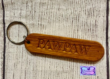 Load image into Gallery viewer, Personalized Wood Keychains-Oak