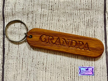 Load image into Gallery viewer, Personalized Wood Keychains-Oak