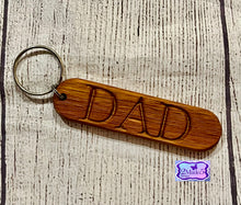 Load image into Gallery viewer, Personalized Wood Keychains-Oak