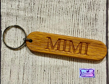 Load image into Gallery viewer, Personalized Wood Keychains-Oak
