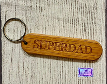 Load image into Gallery viewer, Personalized Wood Keychains-Oak
