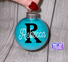 Load image into Gallery viewer, Personalized Name Glitter Ornament