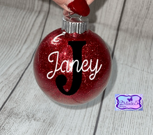 Load image into Gallery viewer, Personalized Name Glitter Ornament