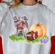 Load image into Gallery viewer, College Football Mascot Pumpkin Shirt - Georgia, Tennessee, Alabama &amp; Auburn Shirts
