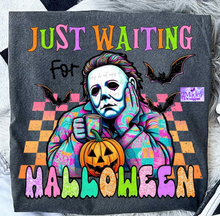 Load image into Gallery viewer, Just Waiting On Halloween Shirt
