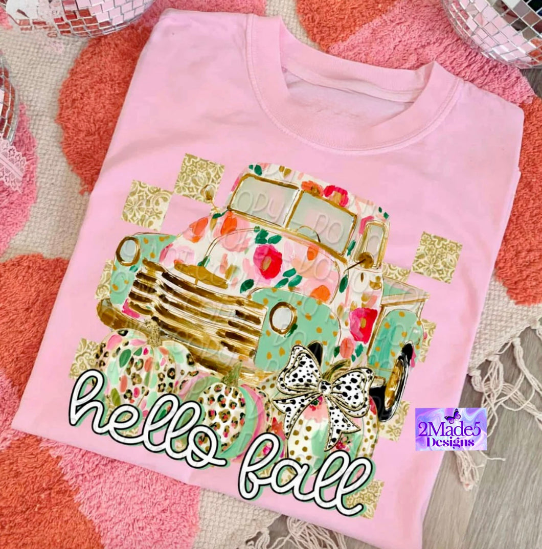 Hello Fall Truck Shirt