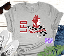 Load image into Gallery viewer, School Mascot Checkerboard Shirt-Heritage Generals, Ringgold Tigers, LFO Warriors, Gordon Lee Trojans, Ridgeland Panthers,  Lafayette Ramblers
