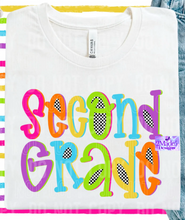 Load image into Gallery viewer, Teacher &amp; Grade Level Bright Font Shirts
