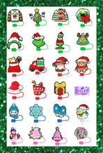 Load image into Gallery viewer, Straw Toppers-Christmas
