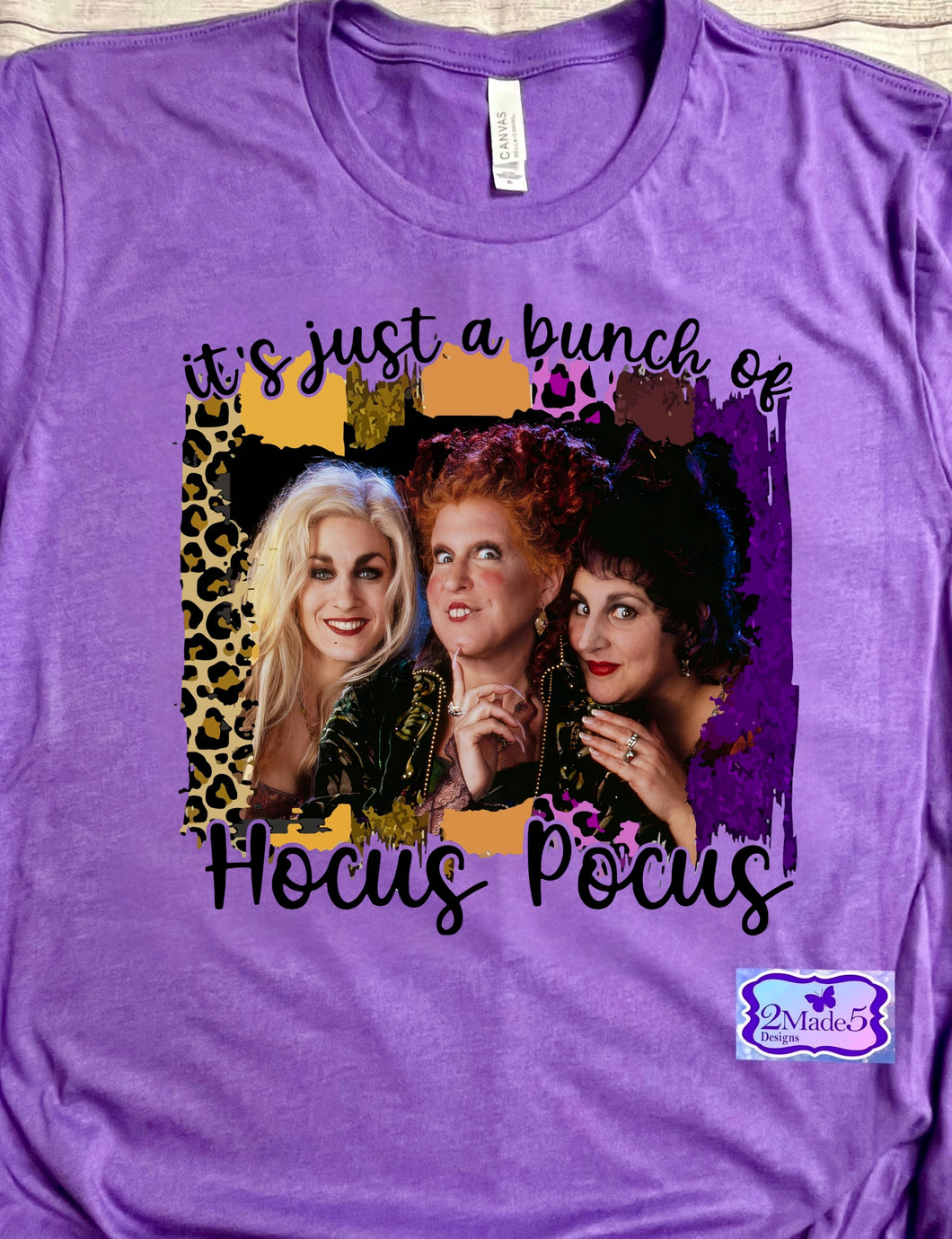 It’s Just A Bunch Of Hocus Pocus Bella Canvas Heather Team Purple Shirt