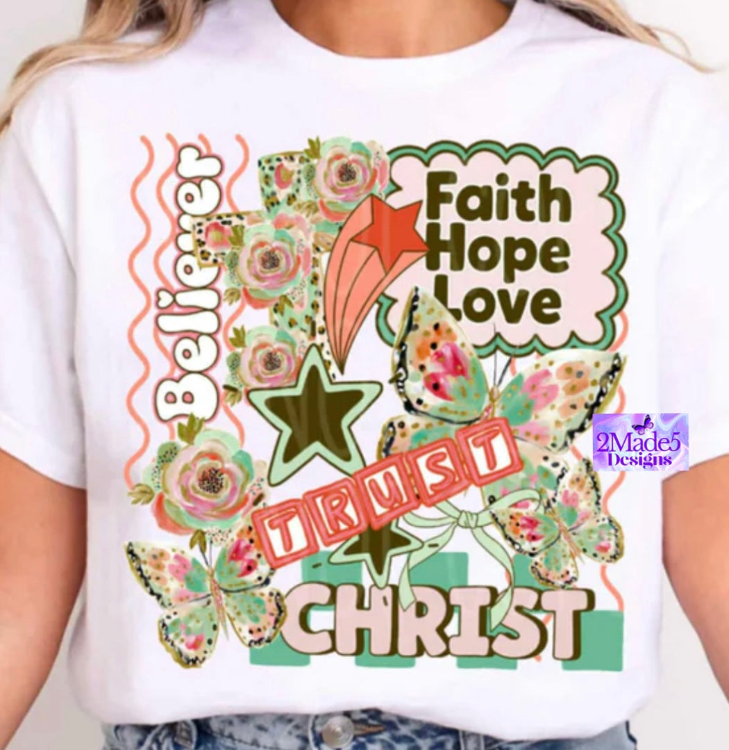 Faith Hope Love Collage Shirt