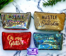 Load image into Gallery viewer, Glitter Accessory Cosmetic Bags
