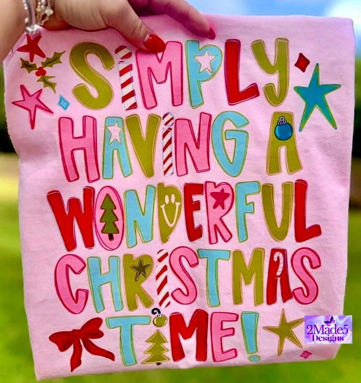 Simply Having A Wonderful Christmas Time Shirt