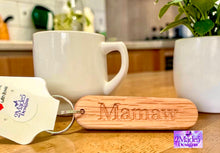 Load image into Gallery viewer, Personalized Wood Keychains-Oak
