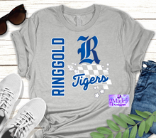 Load image into Gallery viewer, School Mascot Checkerboard Shirt-Heritage Generals, Ringgold Tigers, LFO Warriors, Gordon Lee Trojans, Ridgeland Panthers,  Lafayette Ramblers
