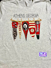Load image into Gallery viewer, Georgia Pennant Bella Canvas Ash Shirt
