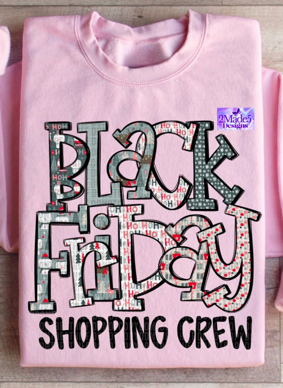 Black Friday Shopping Crew Shirt