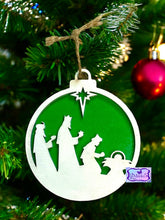 Load image into Gallery viewer, Nativity Wood Christmas Ornament
