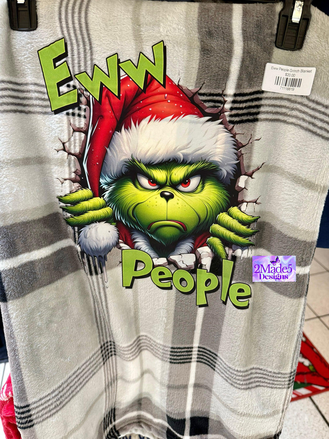 Eww People Grinch Blanket