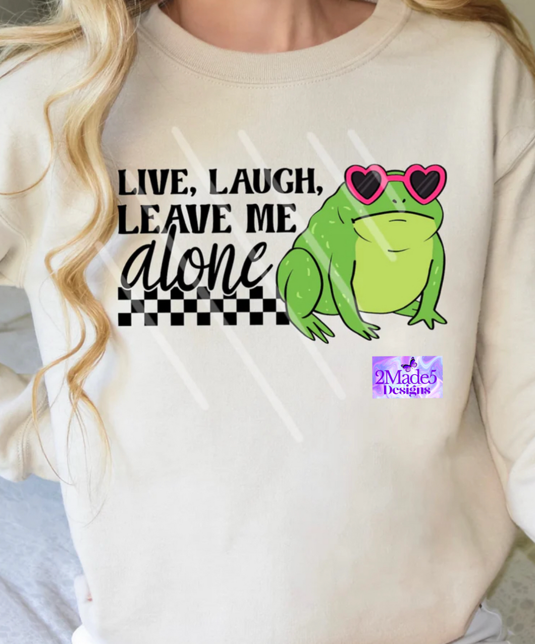 Live Laugh Leave Me Alone Frog Shirt