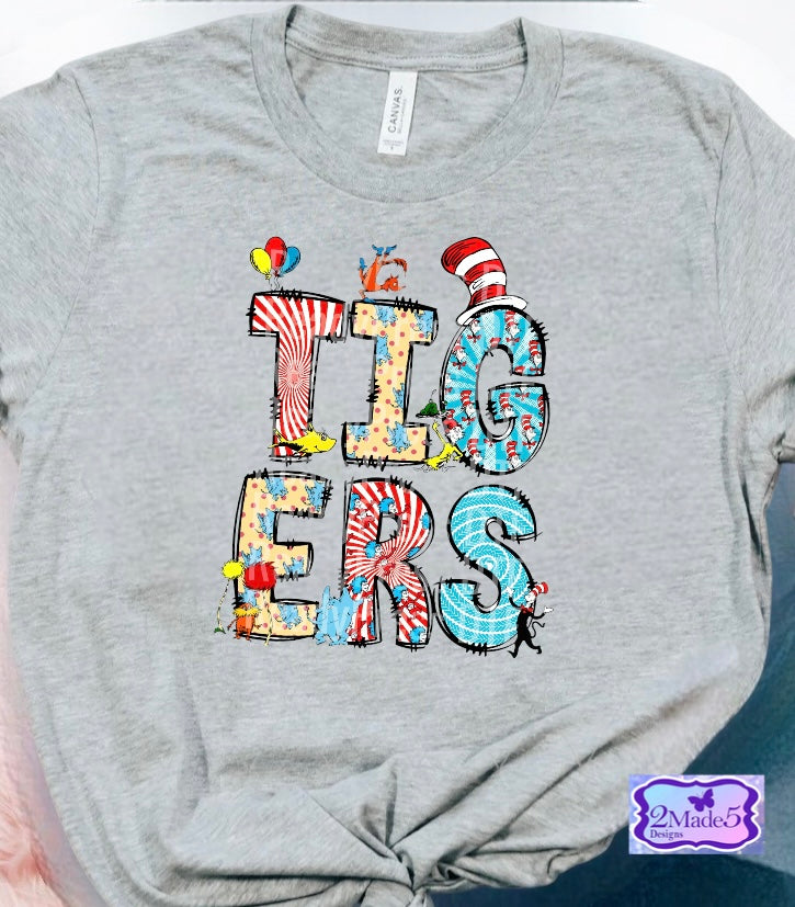 Tigers Seuss Read Across America Shirt