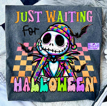 Load image into Gallery viewer, Just Waiting On Halloween Shirt
