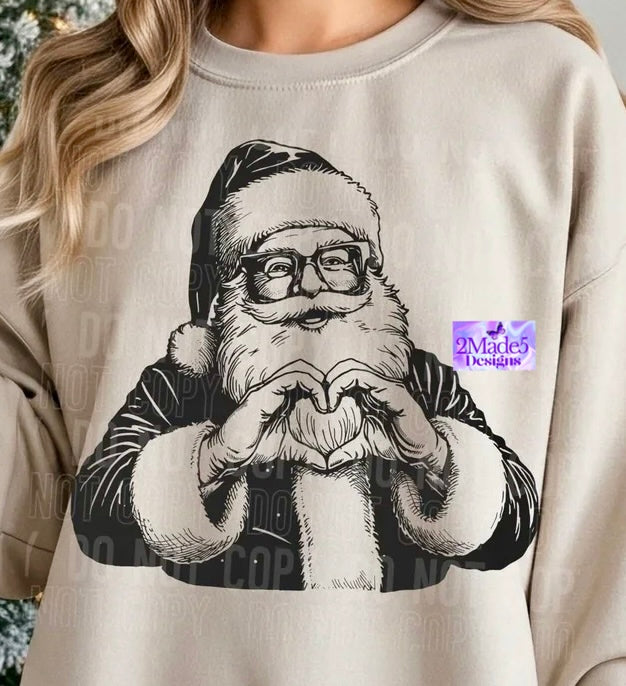 Santa Heart Shirt