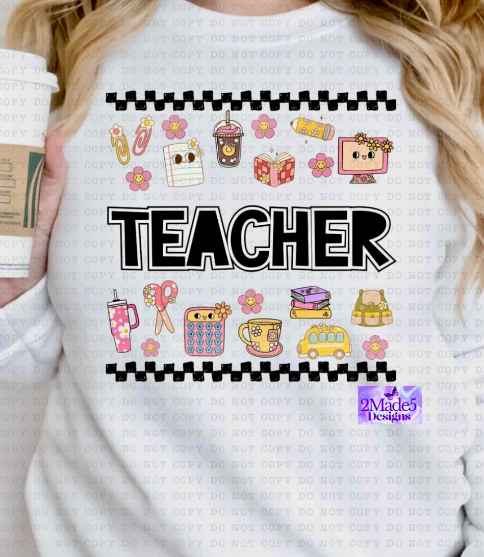 Teacher Collage Shirt
