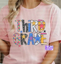 Load image into Gallery viewer, Teacher, Homeschool &amp; Grade Level School Font Shirts

