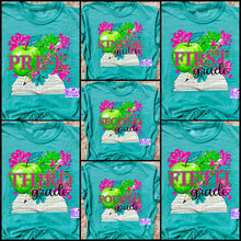 Load image into Gallery viewer, Apple Floral Grade Level Shirt (in adult &amp; youth sizes)
