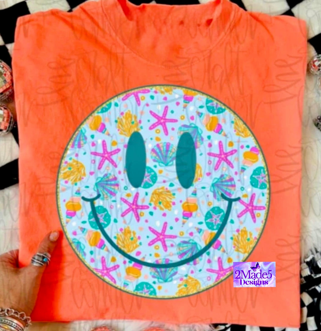 Beach Smiley Face Shirt