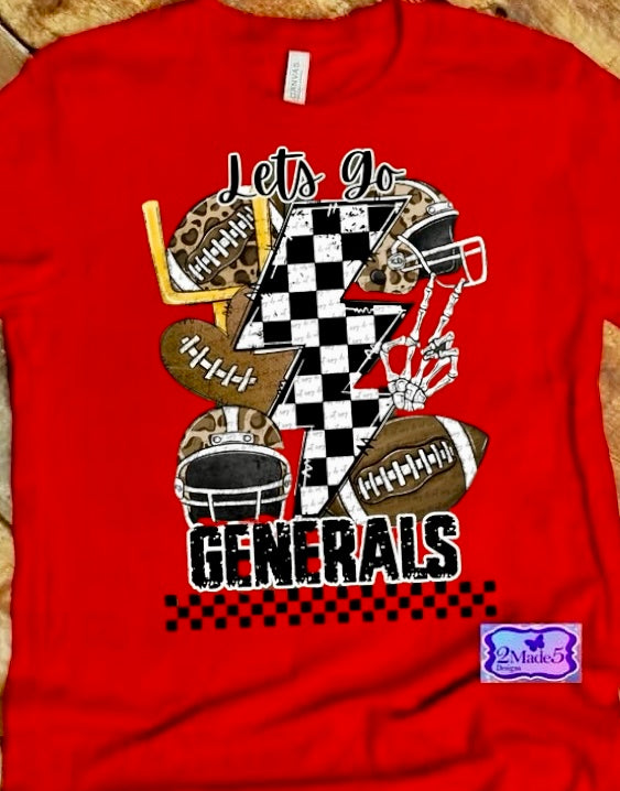 Let’s Go Generals Exclusive Mascot Shirt