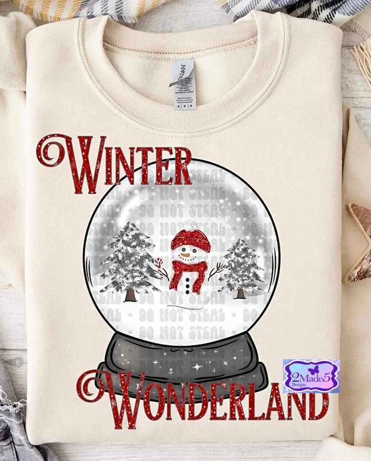 Winter Wonderland Snowman Snowglobe Shirt