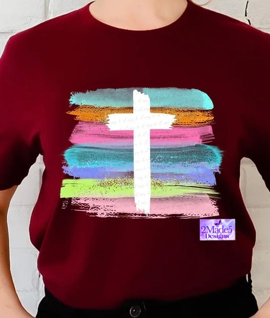 White Cross Paintsplash Shirt