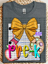 Load image into Gallery viewer, Grade Level Pencil Bow Shirts
