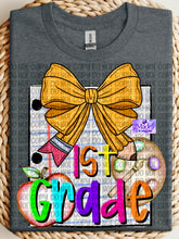 Load image into Gallery viewer, Grade Level Pencil Bow Shirts
