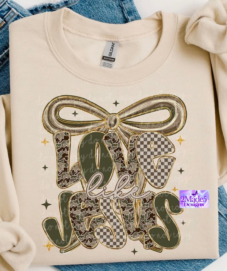 Love Like Jesus Camo Shirt