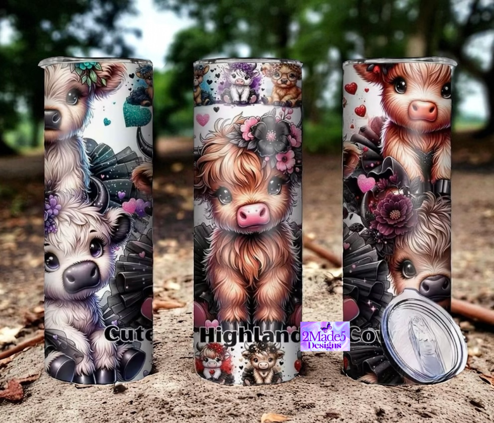 Cute Highland Cows 20oz Tumbler