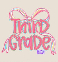 Load image into Gallery viewer, Grade Level Pink Bow Shirts
