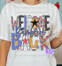 Load image into Gallery viewer, Welcome Back School Mascot Shirt- Generals, Tigers, Warriors, Trojans, Panthers, Ramblers
