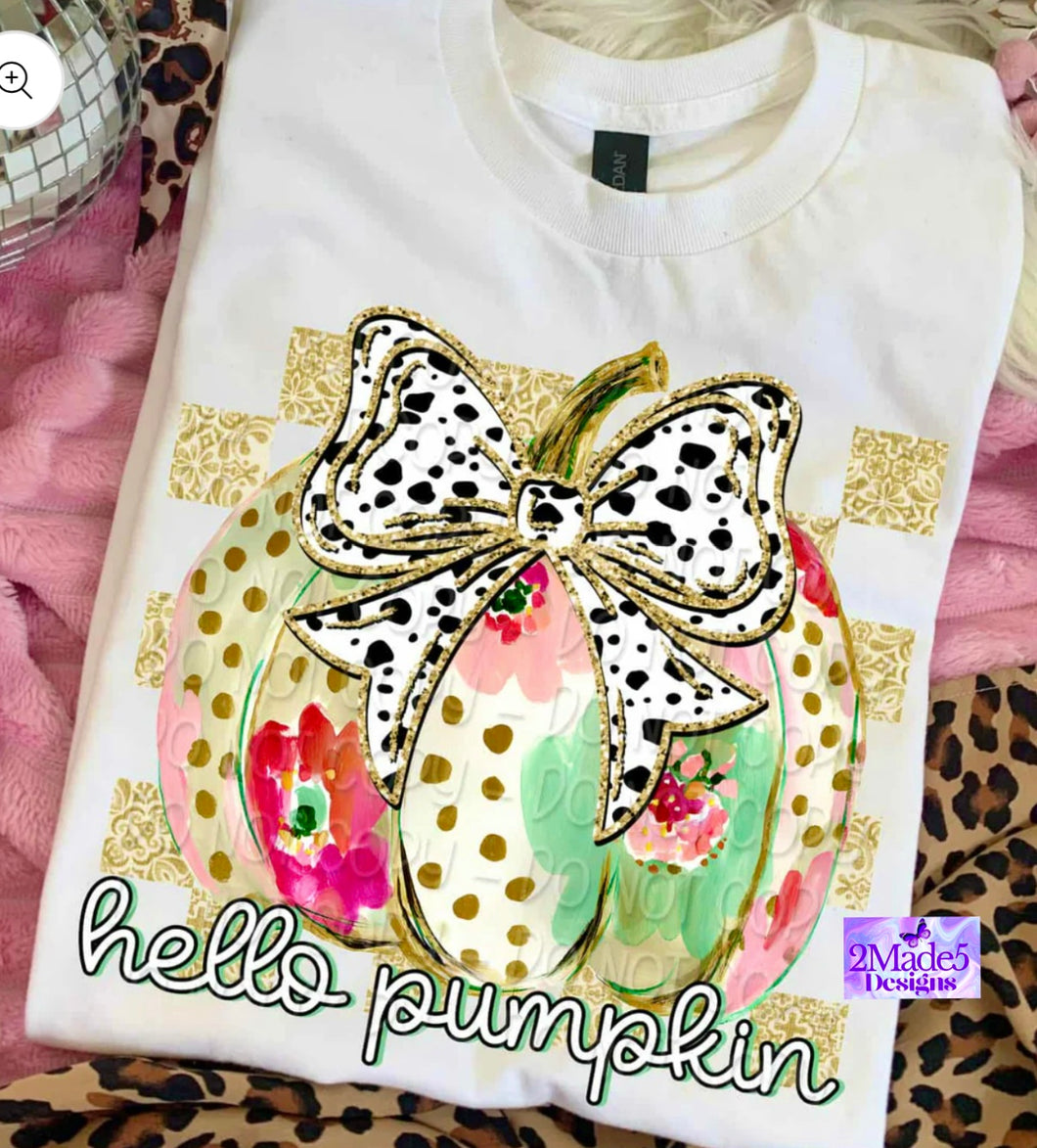 Hello Pumpkin Dots Shirt