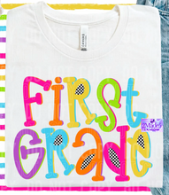 Load image into Gallery viewer, Teacher &amp; Grade Level Bright Font Shirts
