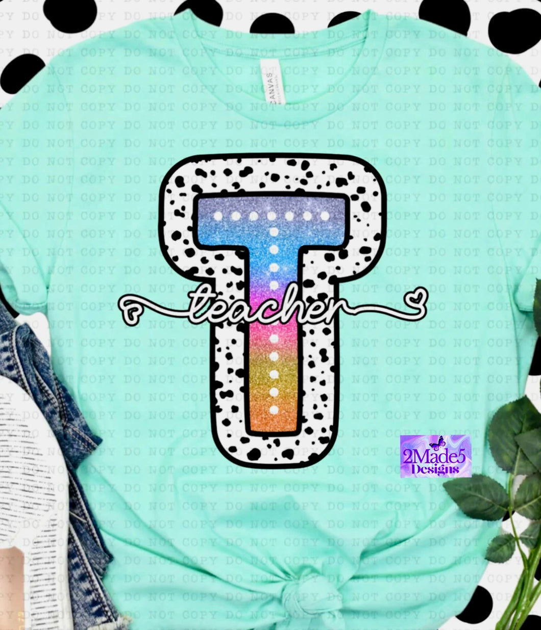 Teacher T Dots Shirt